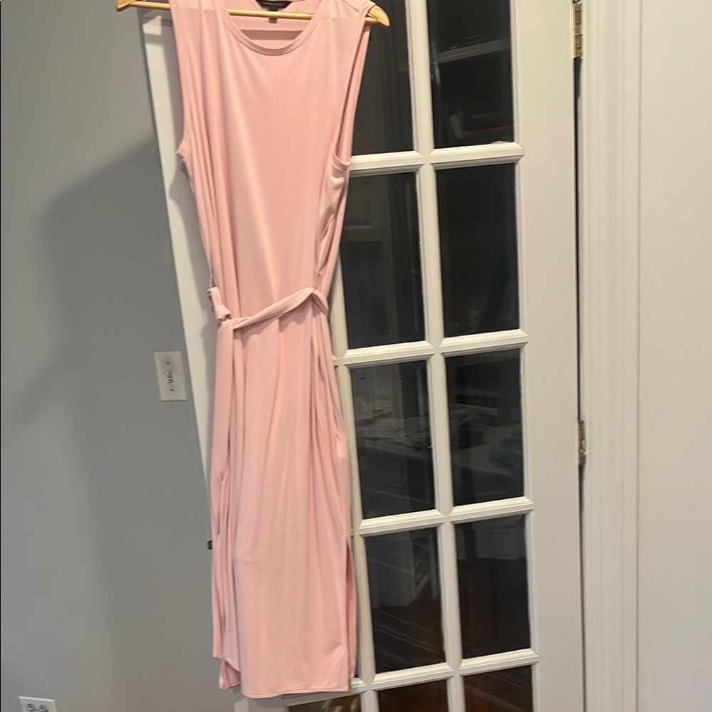 Banana Republic Pink Sheath Midi Dress